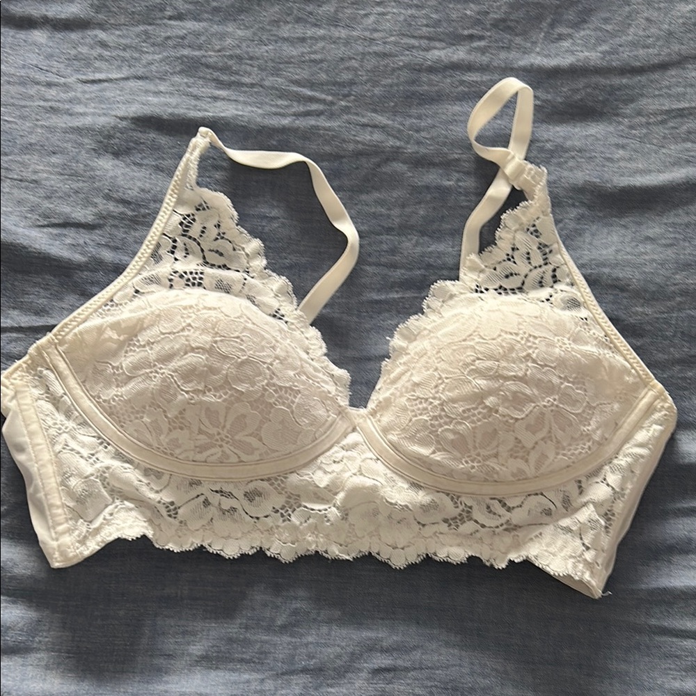 Maidenform Off White Lace Push-Up Bra